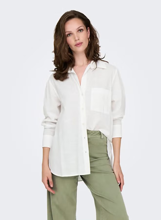 ONLY Womens Salina Longsleeve Shirt Woven