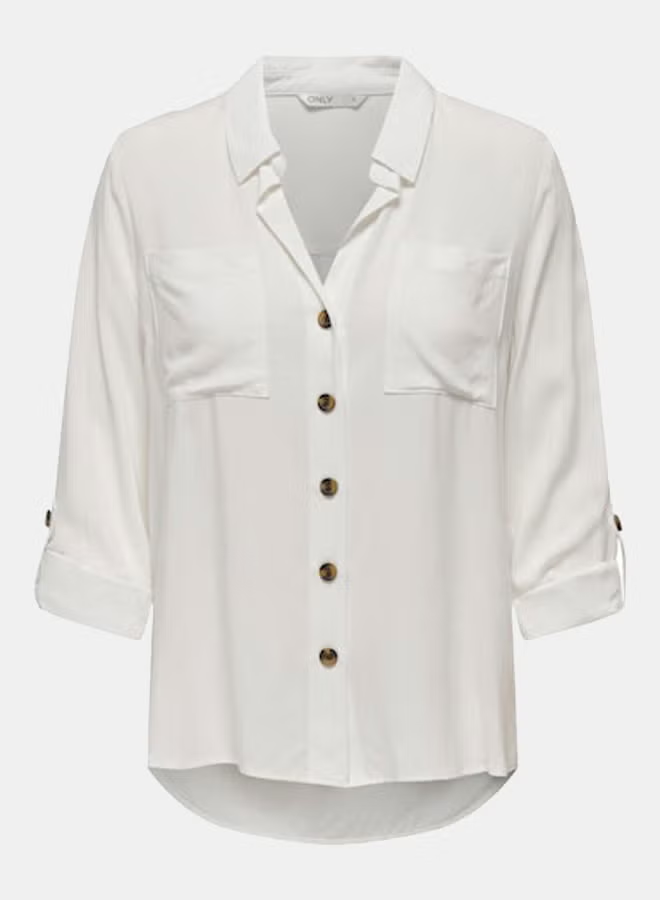 ONLY Womens Yasmin Shirt Longsleeve Woven