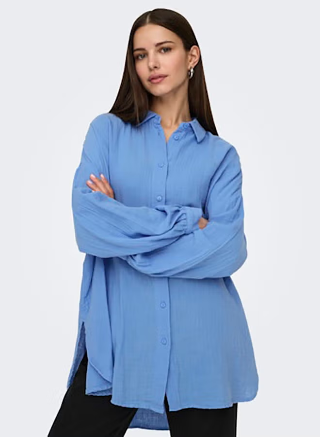 ONLY Womens Thyra Oversized Shirt Woven