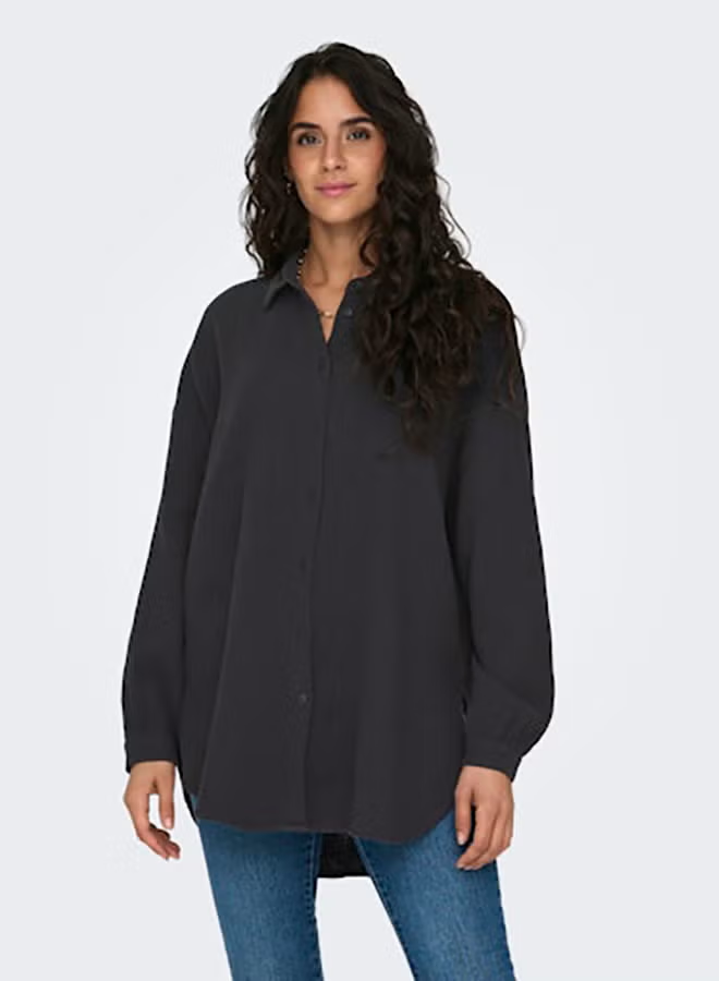 ONLY Womens Thyra Oversized Shirt Woven