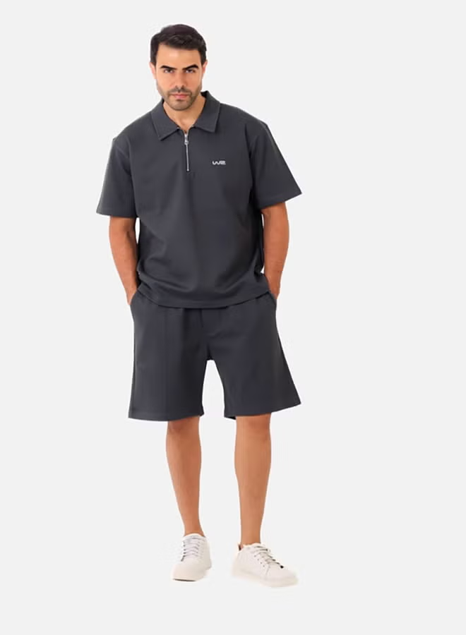 Printed Grey Cotton Men Pajama