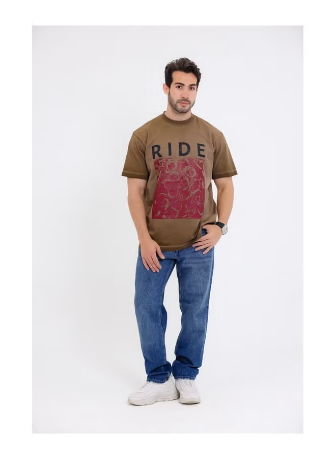 "RIDE" Floral Graphic T-Shirt