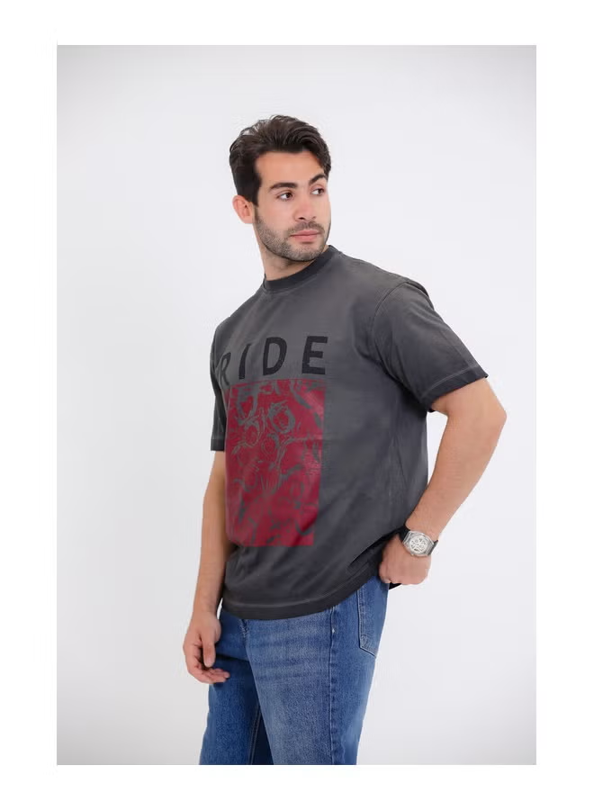 "RIDE" Floral Graphic T-Shirt