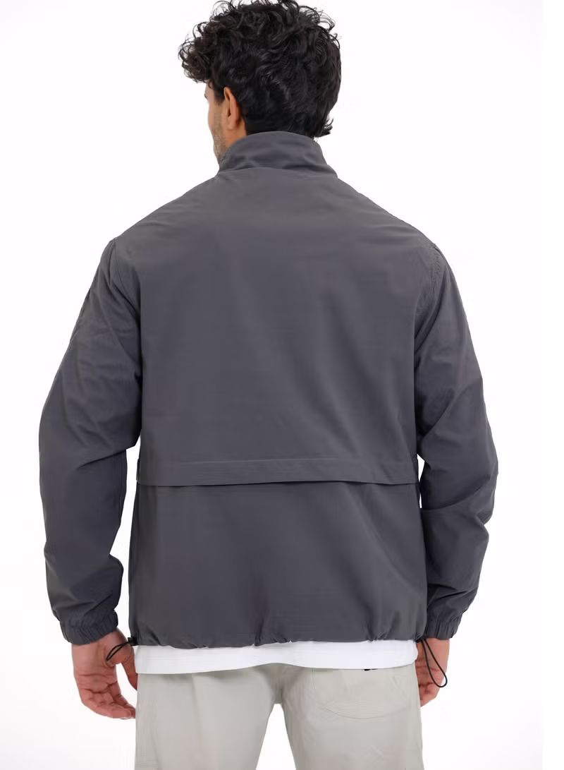 Jacket soft with lining-Grey
