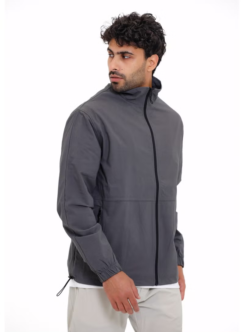 Jacket soft with lining-Grey