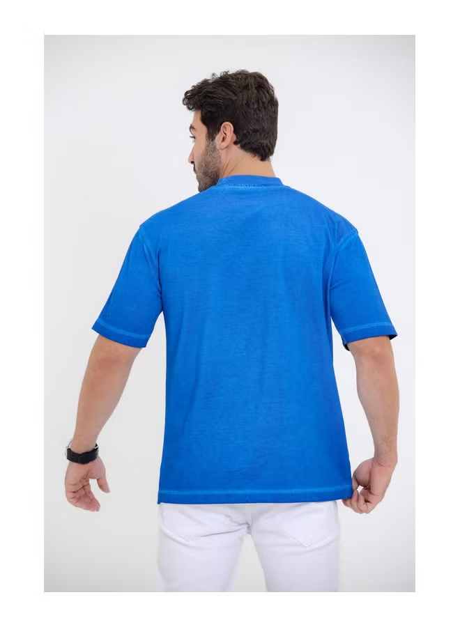Round Collar Pique T-shirt