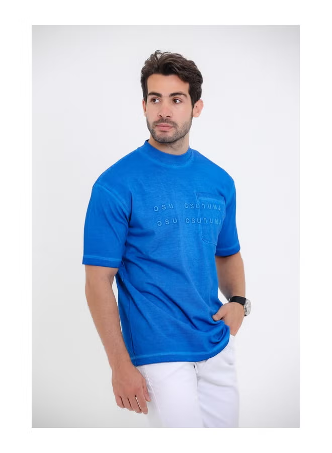 Round Collar Pique T-shirt