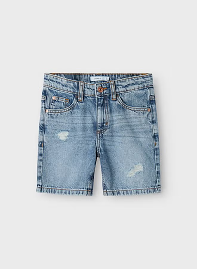 Name It Kids Boys Silas Loose Denim Shorts 7998-Be