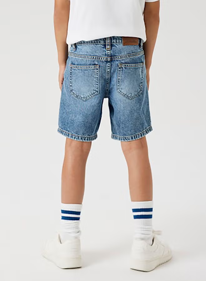 Name It Kids Boys Silas Loose Denim Shorts 7998-Be