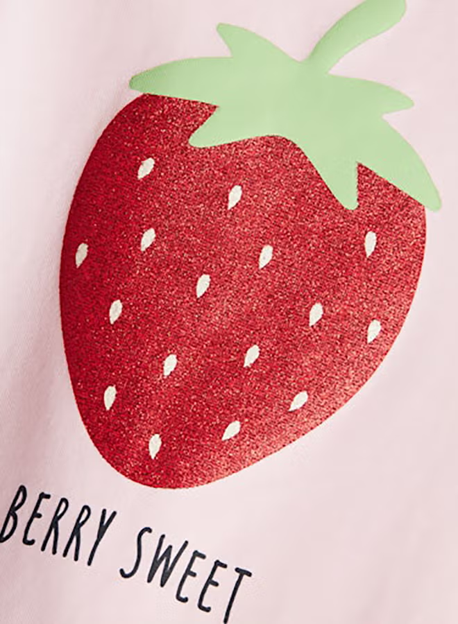 NAME IT Kids Girls Folly Glitter Top