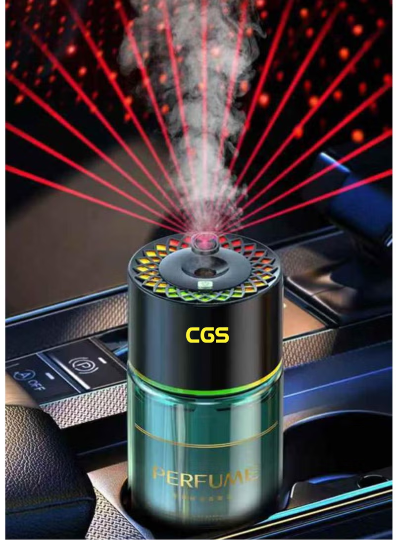 Multi-Color Laser Light Car Diffuser - Captivating Ambiance & Luxury Scent