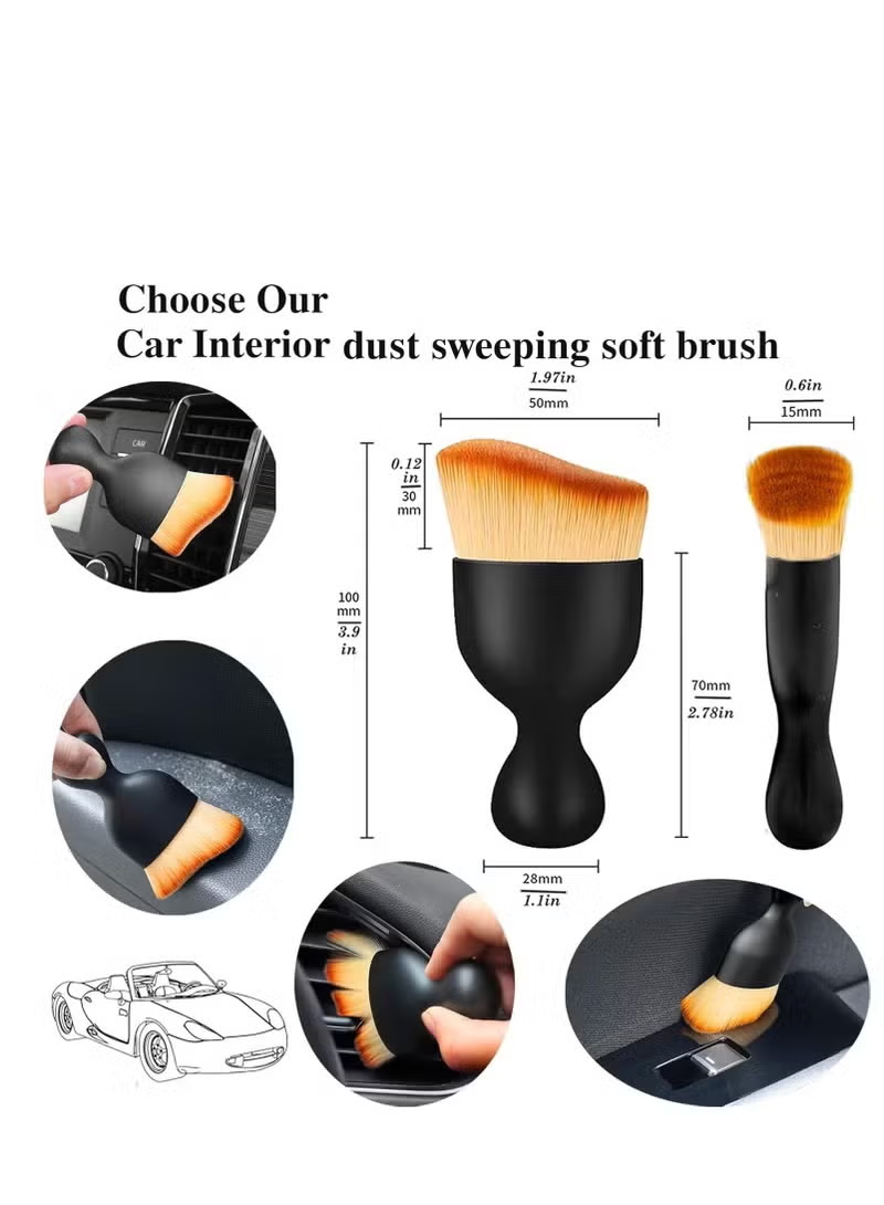 Soft Car Interior Cleaning Brush – Gentle Dust Remover for Interior Surfaces