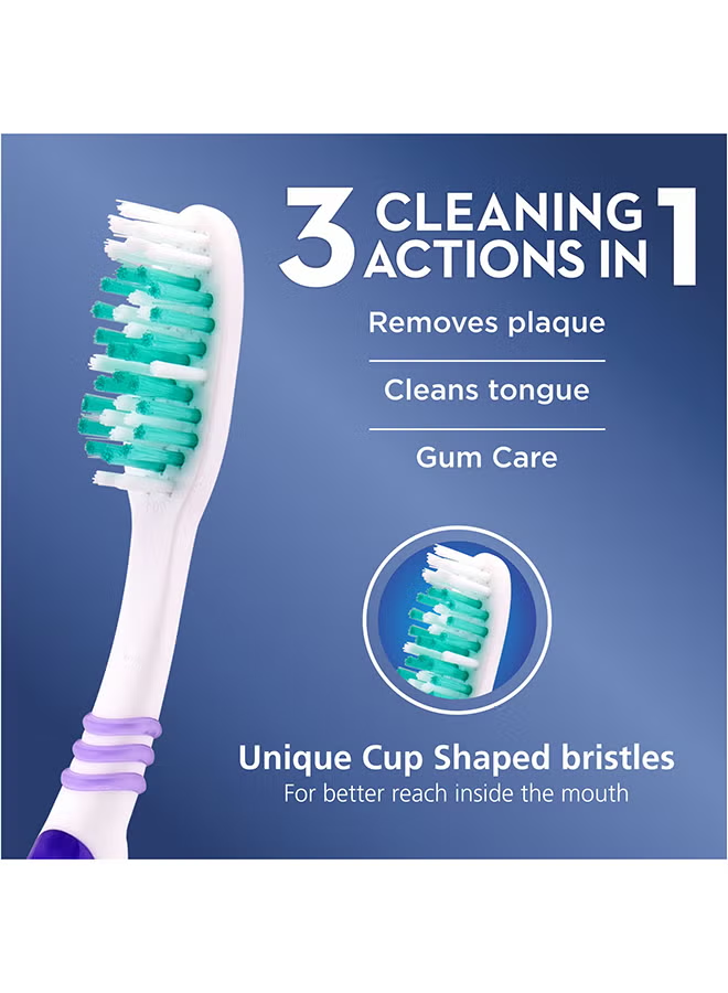 Oral-B 3-Effects Delicate White Toothbrush Medium 3 Pack