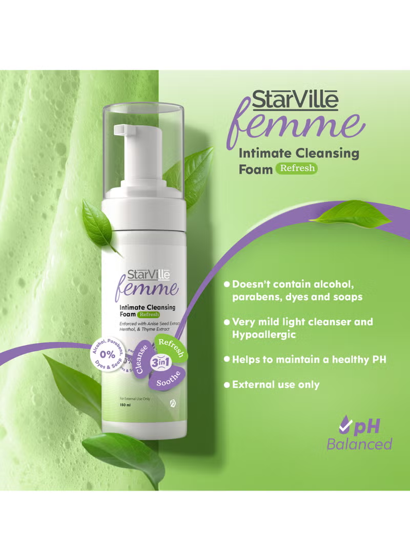 StarVille Femme Intimate Cleansing Foam Refresh 150 ml
