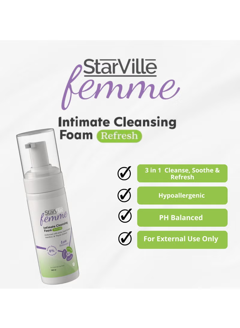 StarVille Femme Intimate Cleansing Foam Refresh 150 ml