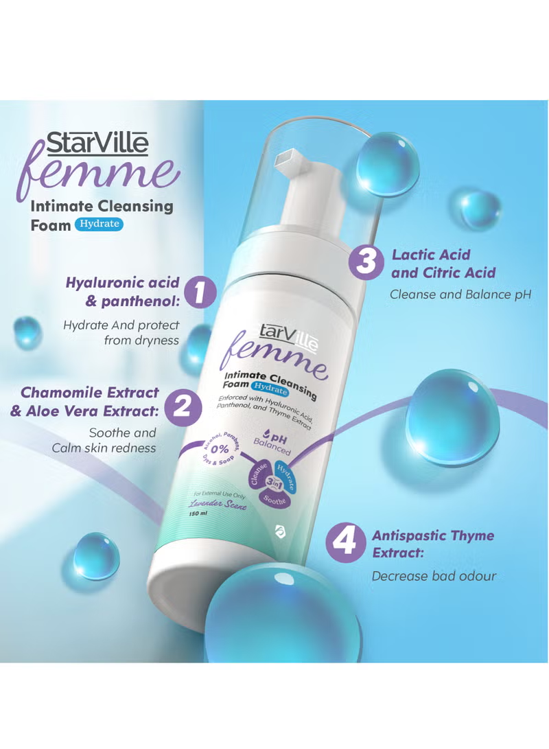StarVille Femme Intimate Cleansing Foam Hydrate 150 ml