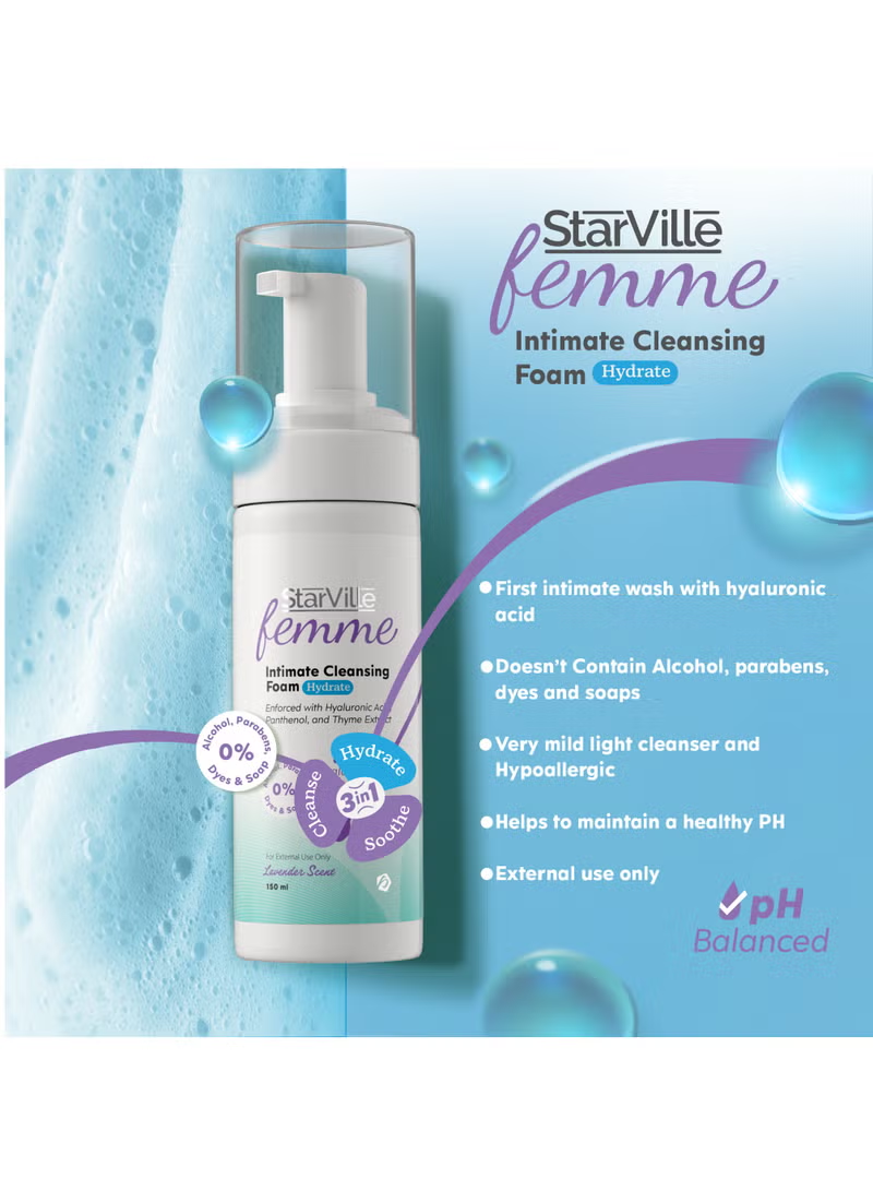 StarVille Femme Intimate Cleansing Foam Hydrate 150 ml
