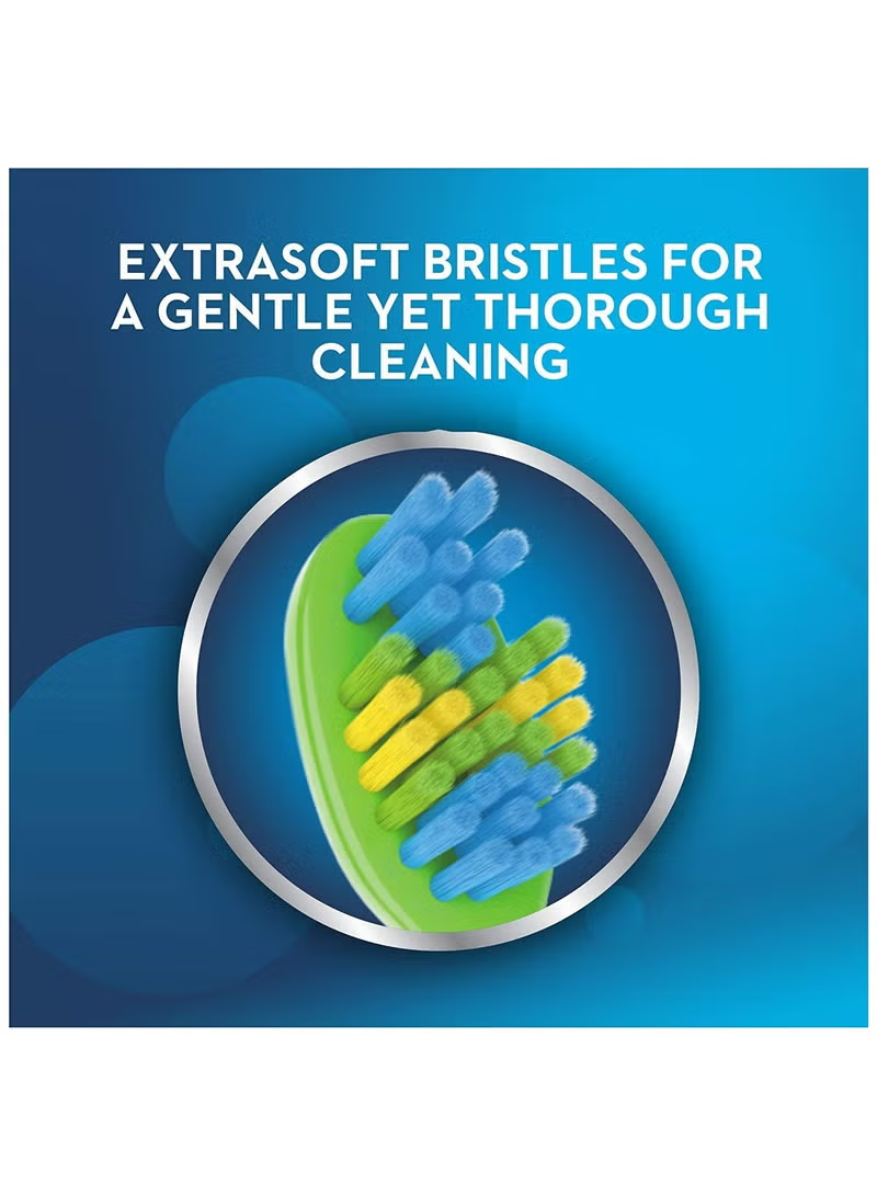 Oral-B Kids Manual Toothbrush, Extra Soft, MultiColor, 4 Pieces