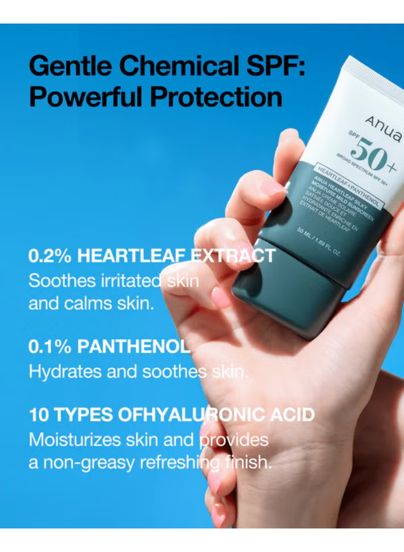 Heartleaf Silky Moisture Sunscreen SPF50+ PA++++ 50ml