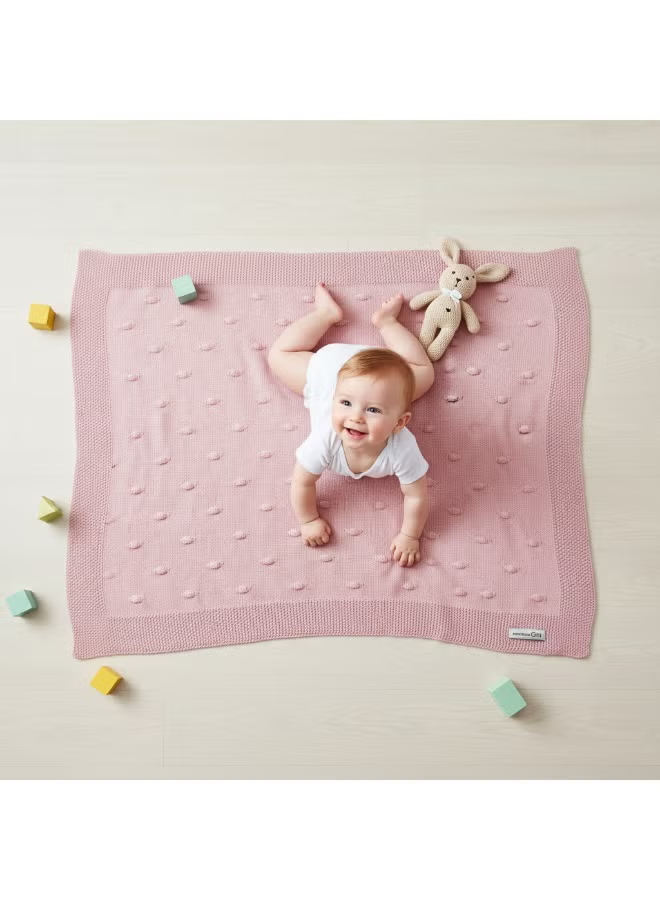 Pink Knitted Blanket Baby Blanket Knitted with Knot; We Take Pride in Creating Beautifully Designed Products with Gorgeous Colours and Patterns That Both Parents and Children Will Love.