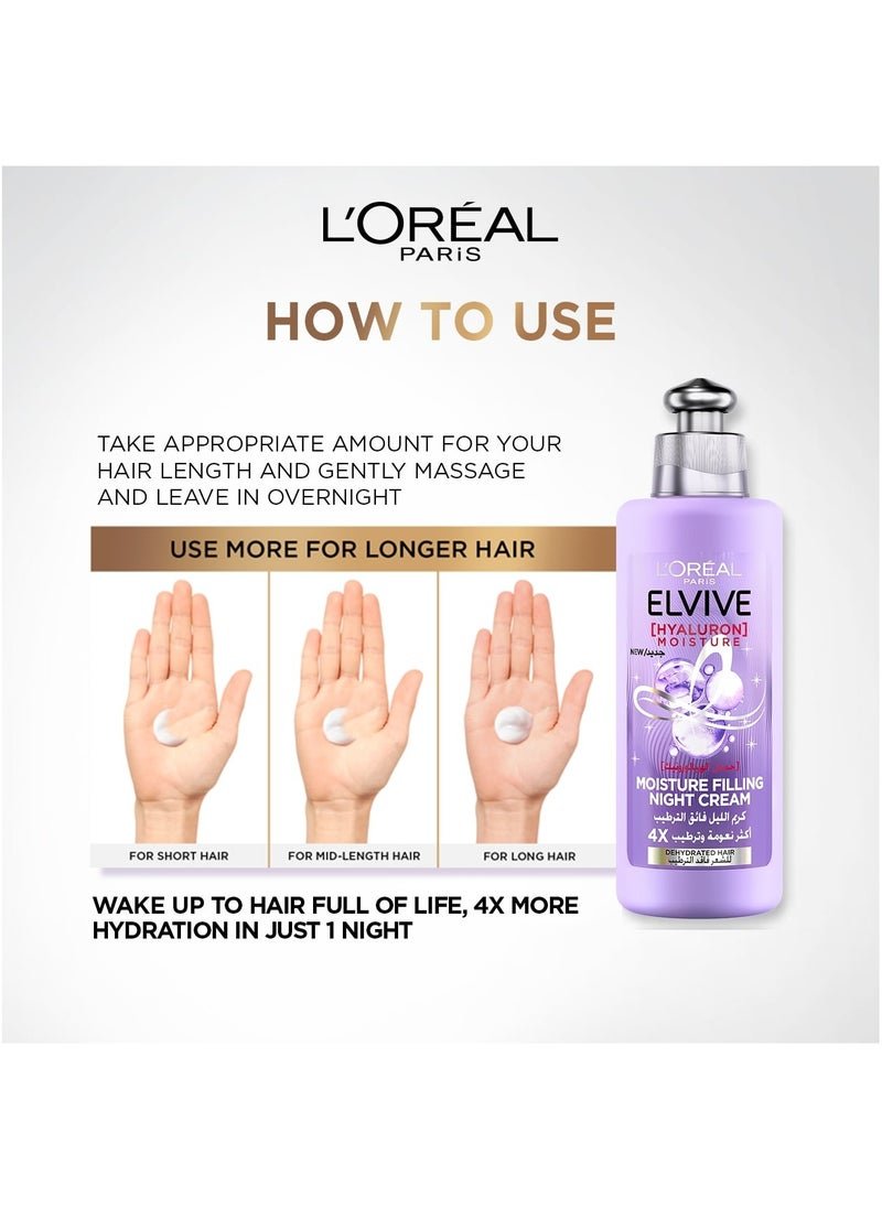 Elvive Hyaluron Moisture Filling Night Cream 200ml