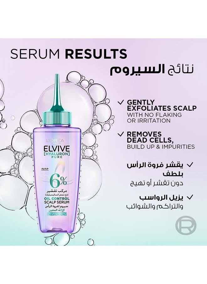 Elvive Hyaluron Pure Serum For Oily Scalp & Roots with Salicylic acid - 102ml