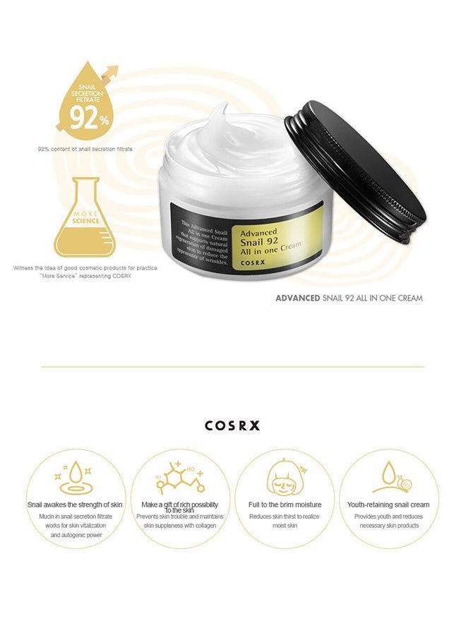 Advanced Snail 92 All In One Cream 100grams